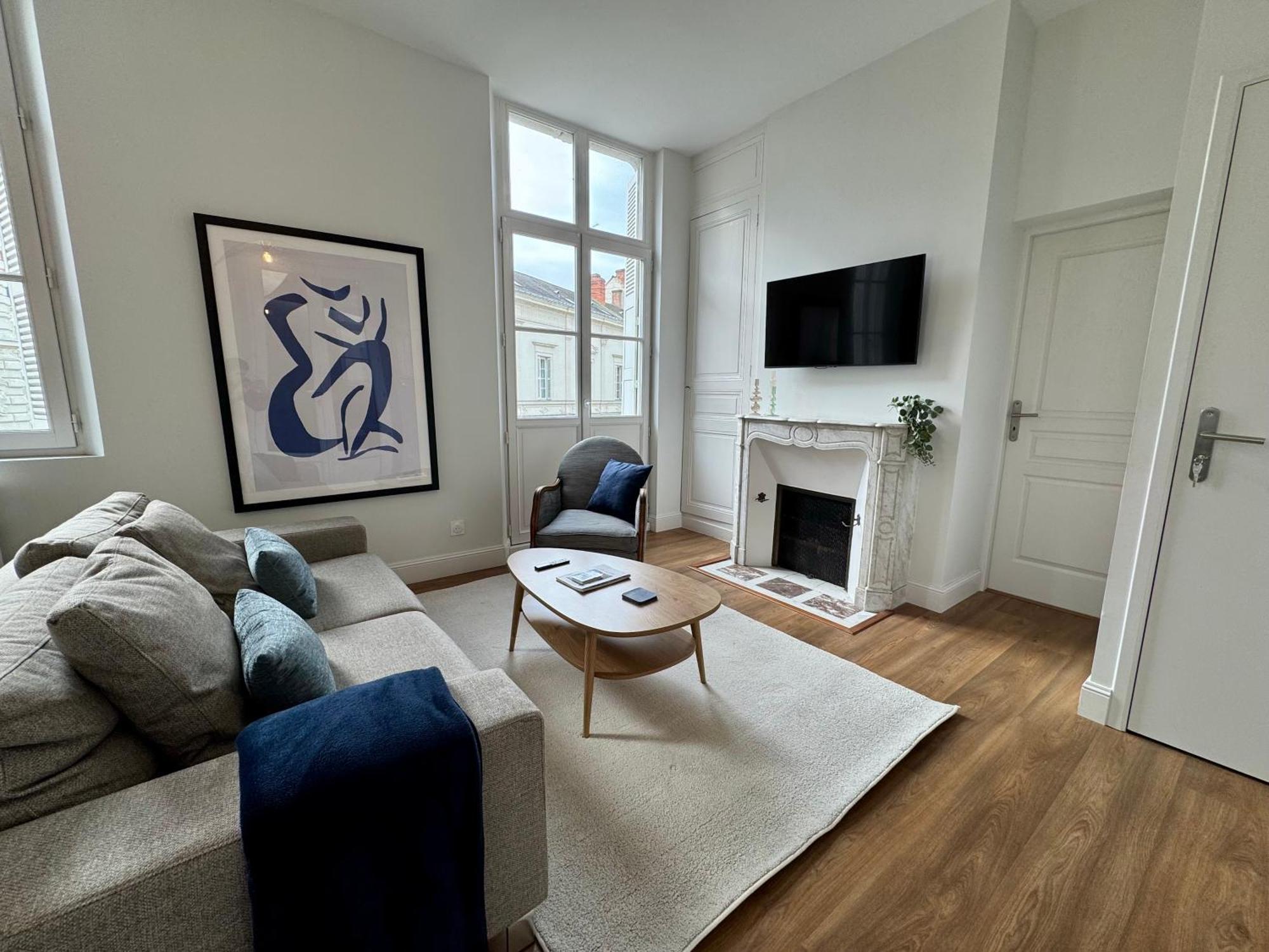 Appartement Le Corneille centre ville climatisé Saumur Extérieur photo