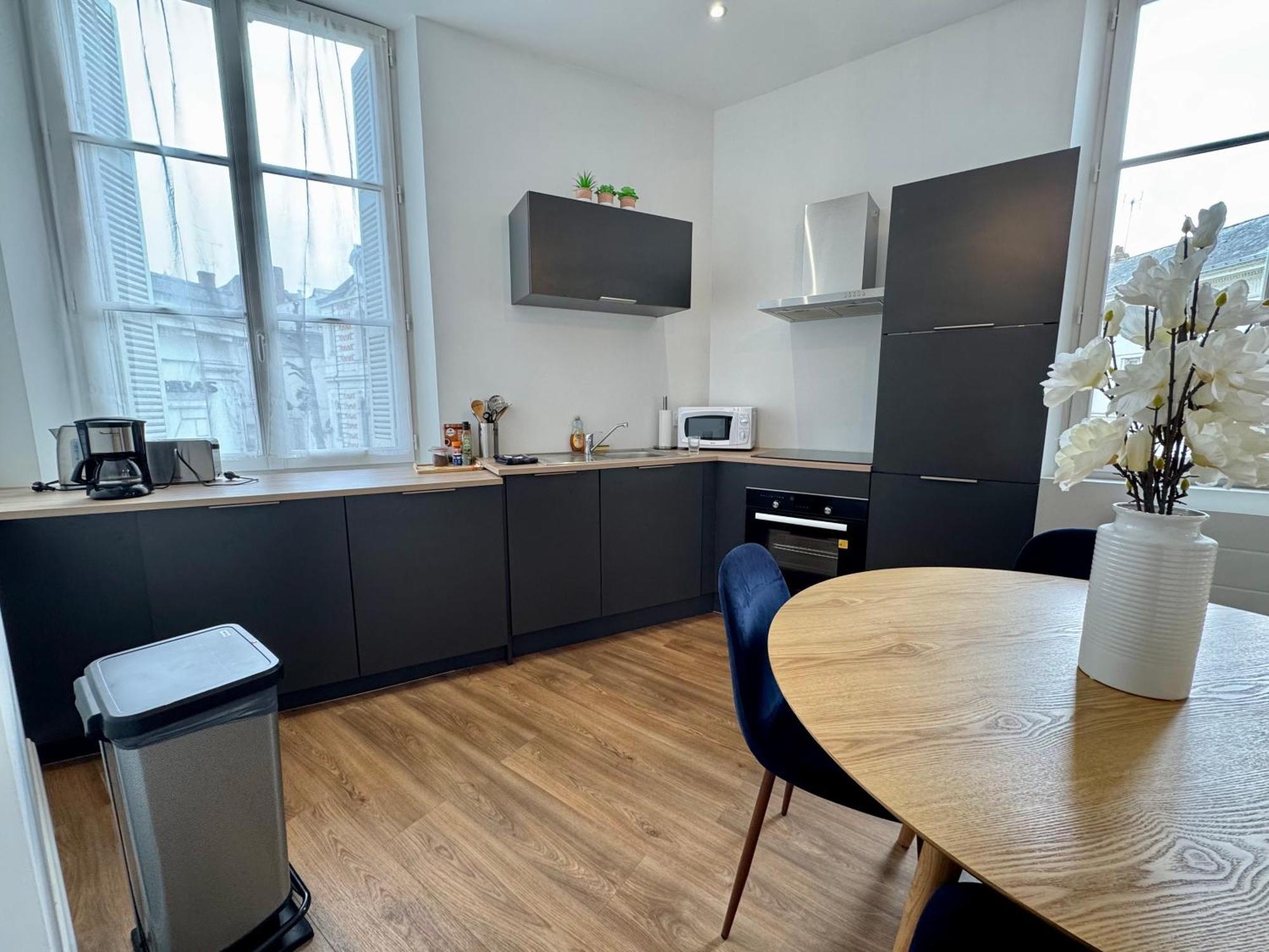 Appartement Le Corneille centre ville climatisé Saumur Extérieur photo